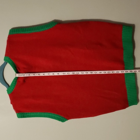 Merry Christmas Sweater Vest Unisex - Picture 4 of 5